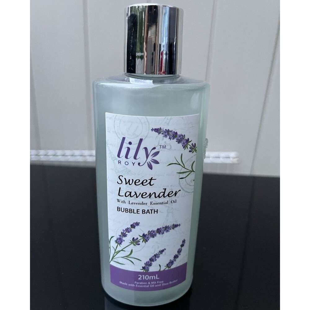 Lily Roy Sweet Lavender Bubble Bath Lavender Oil & Shea Butter Liquid 210 mL